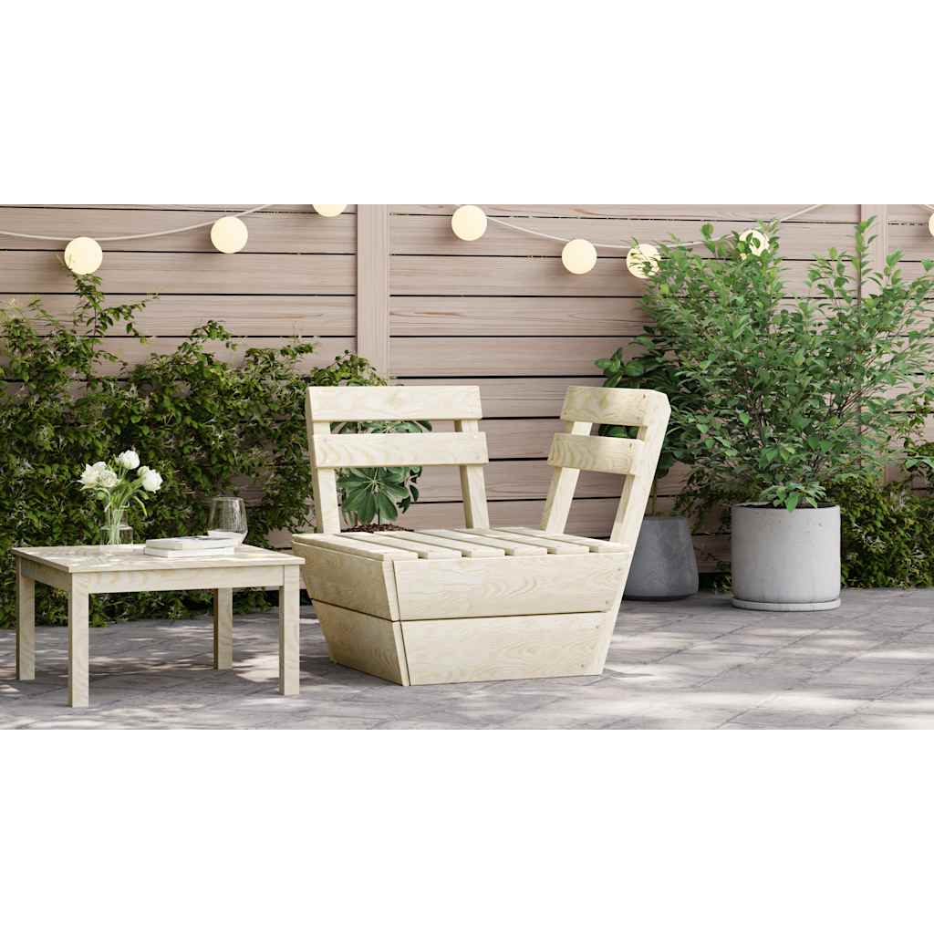 vidaXL Modulares Palettensofa Eckteil Imprägniertes Fichtenholz