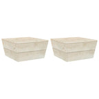 vidaXL Gartentische 2 Stk. 60x60x30 cm Imprägniertes Fichtenholz