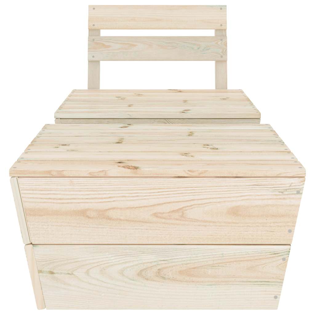 vidaXL 2-tlg. Garten-Lounge-Set Imprägniertes Fichtenholz