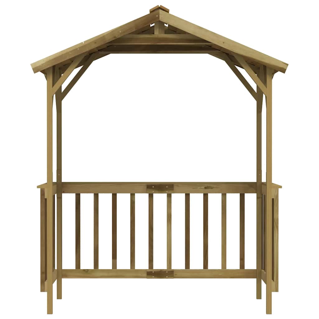 vidaXL Grillpavillon Kiefernholz Imprägniert 163,5x93x210 cm