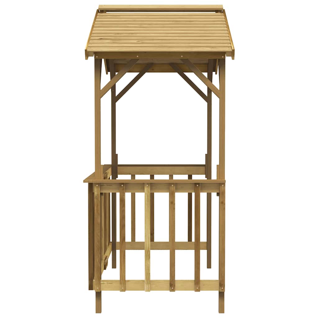 vidaXL Grillpavillon Kiefernholz Imprägniert 163,5x93x210 cm