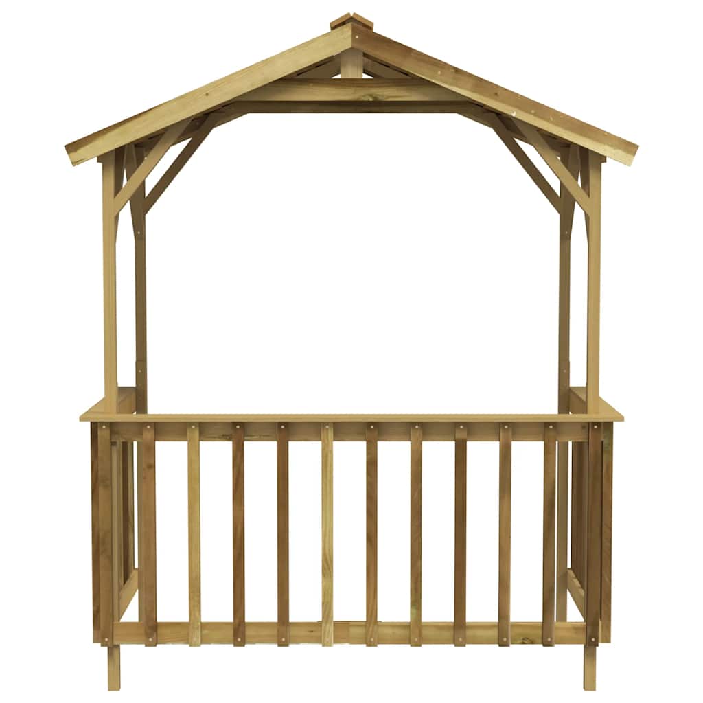 vidaXL Grillpavillon Kiefernholz Imprägniert 163,5x93x210 cm