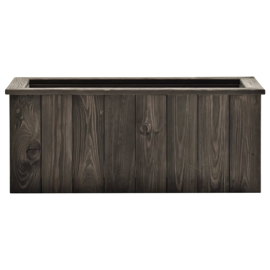 vidaXL Hochbeet Dunkelgrau 74x32x30 cm Kiefer Massivholz