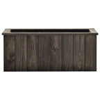 vidaXL Hochbeet Dunkelgrau 74x32x30 cm Kiefer Massivholz