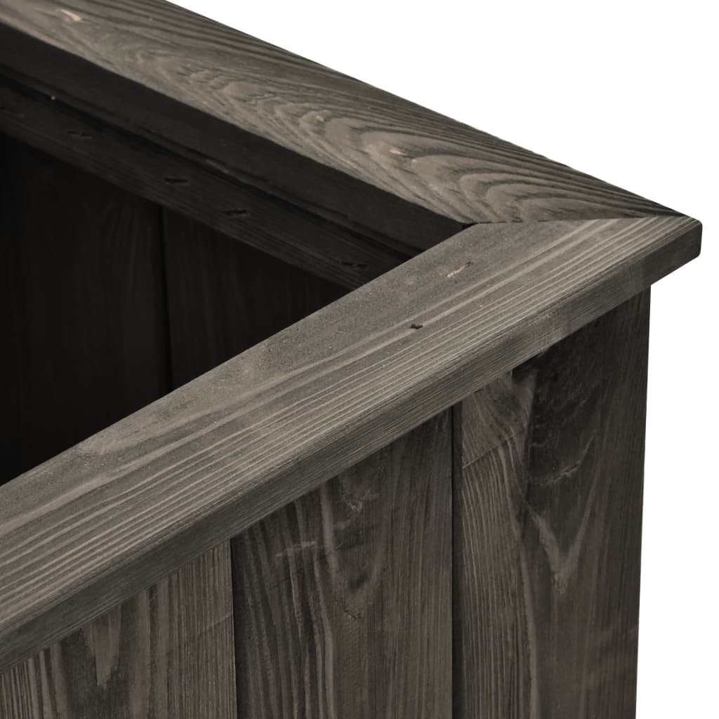 vidaXL Hochbeet Dunkelgrau 74x32x30 cm Kiefer Massivholz