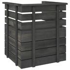 vidaXL Gartensessel Massivholz Kiefer Dunkelgrau