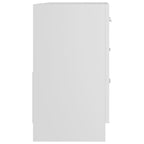 vidaXL Waschbeckenunterschrank Weiß 63x30x54 cm Holzwerkstoff