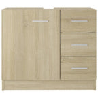 vidaXL Waschbeckenunterschrank Sonoma-Eiche 63x30x54 cm Holzwerkstoff