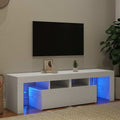 vidaXL TV-Schrank mit LED-Beleuchtung Schwarz 90x35x40 cm