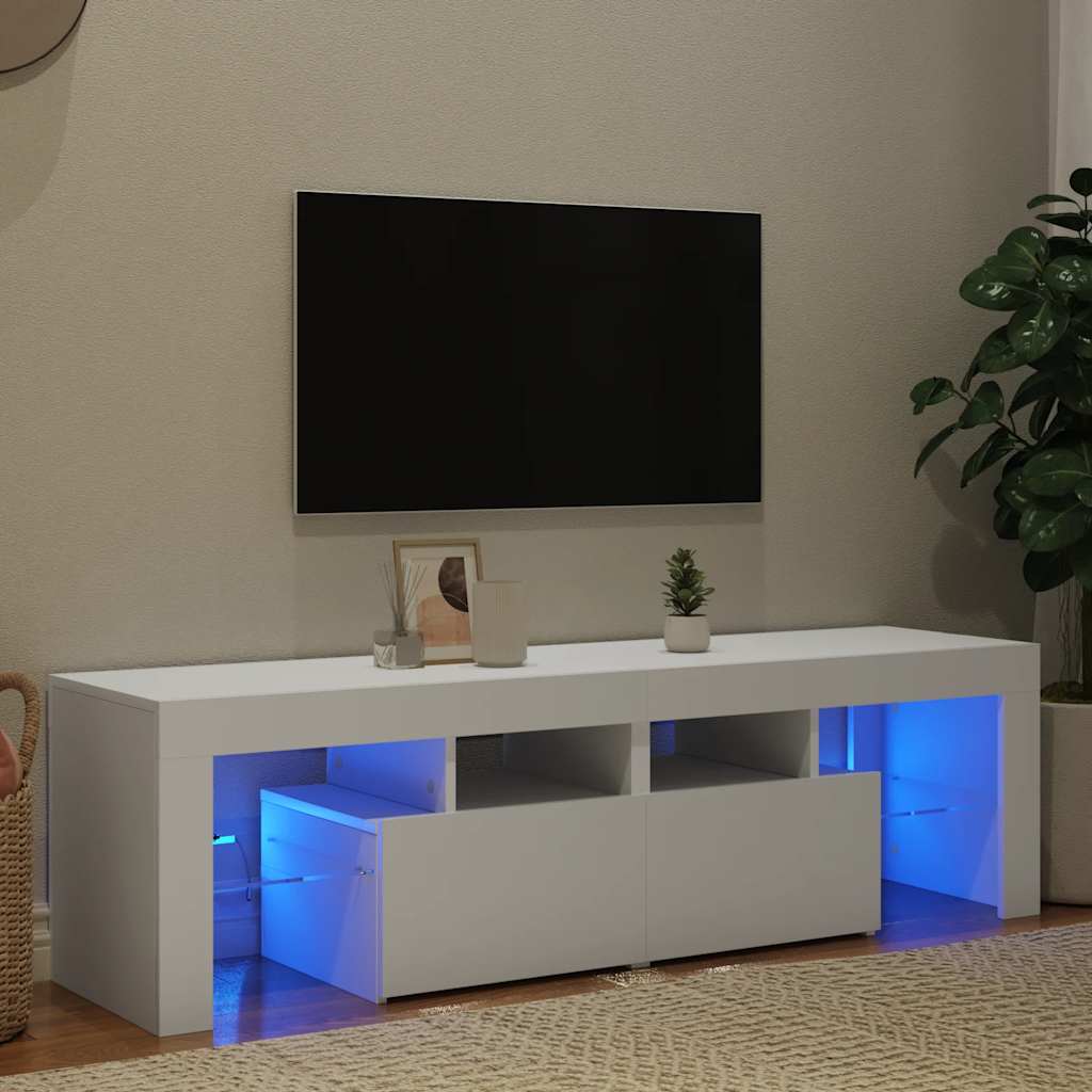 vidaXL TV-Schrank mit LED-Beleuchtung Schwarz 90x35x40 cm