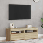 vidaXL TV-Schränke LED-Leuchten 2 Stk. Sonoma-Eiche 60x35x40 cm