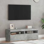 vidaXL TV-Schränke LED-Leuchten 2 Stk. Betongrau 60x35x40 cm