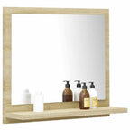 vidaXL Badspiegel Sonoma-Eiche 40x10,5x37 cm Holzwerkstoff