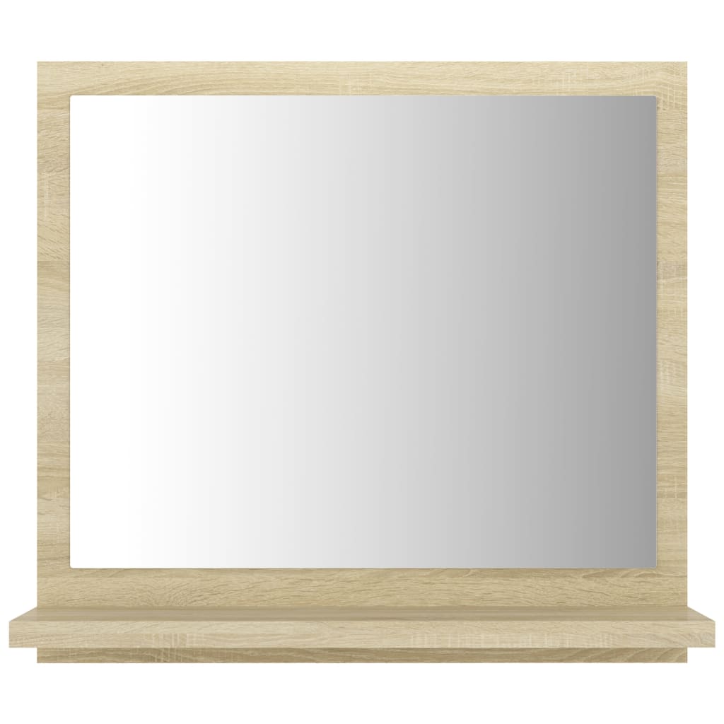 vidaXL Badspiegel Sonoma-Eiche 40x10,5x37 cm Holzwerkstoff