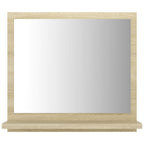 vidaXL Badspiegel Sonoma-Eiche 40x10,5x37 cm Holzwerkstoff