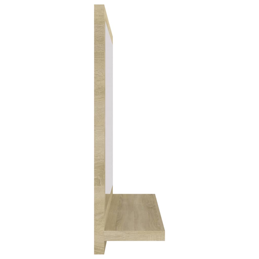 vidaXL Badspiegel Sonoma-Eiche 40x10,5x37 cm Holzwerkstoff