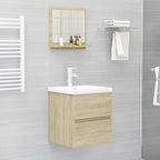 vidaXL Badspiegel Sonoma-Eiche 40x10,5x37 cm Holzwerkstoff