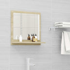 vidaXL Badspiegel Sonoma-Eiche 40x10,5x37 cm Holzwerkstoff