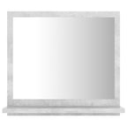 vidaXL Badspiegel Betongrau 40x10,5x37 cm Holzwerkstoff