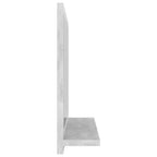 vidaXL Badspiegel Betongrau 40x10,5x37 cm Holzwerkstoff