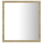 vidaXL LED-Badspiegel Sonoma-Eiche 40x8,5x37 cm Acryl