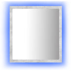 vidaXL LED-Badspiegel Betongrau 40x8,5x37 cm Acryl