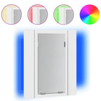 vidaXL LED-Bad-Spiegelschrank Weiß 40x12x45 cm Acryl