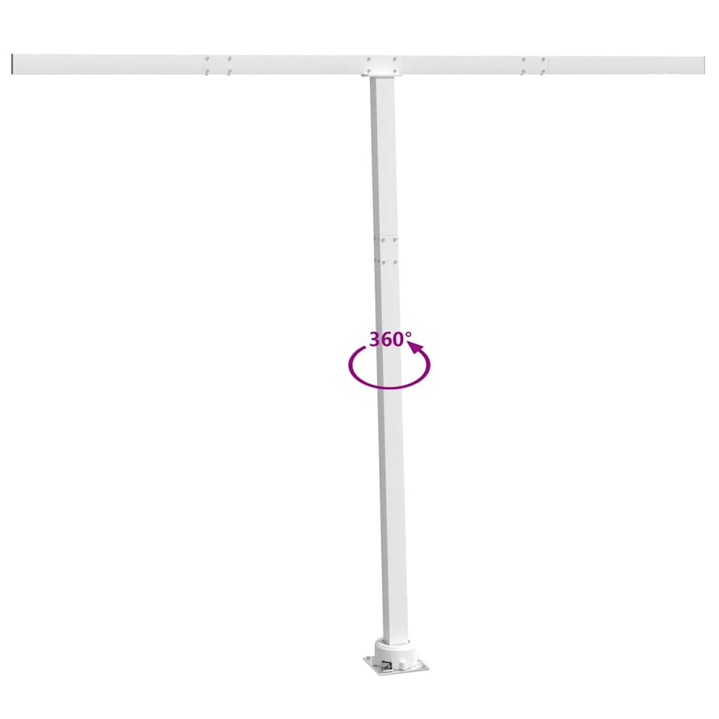 vidaXL Stützen für Markisen Weiß 300x245 cm Eisen