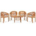 vidaXL 5-tlg. Garten-Lounge-Set Massivholz Teak