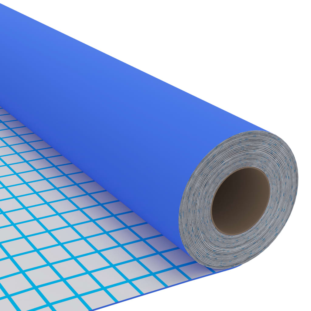 vidaXL Selbstklebende Möbelfolie Hochglanz-Blau 500x90 cm PVC