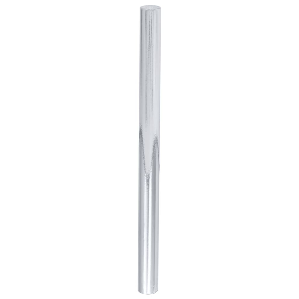 vidaXL Selbstklebende Möbelfolie Hochglanz-Silbern 500x90 cm PVC