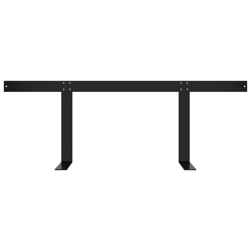 vidaXL Rückenlehne für Palettensofa Schwarz 110 cm Eisen