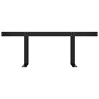 vidaXL Rückenlehne für Palettensofa Schwarz 110 cm Eisen