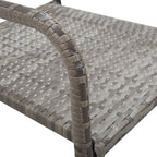 vidaXL 3-tlg. Garten-Essgruppe Poly Rattan Anthrazit und Grau