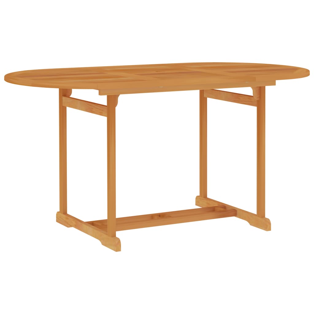 vidaXL 5-tlg. Garten-Essgruppe Massivholz Teak