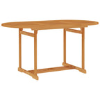 vidaXL 5-tlg. Garten-Essgruppe Massivholz Teak
