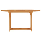 vidaXL 5-tlg. Garten-Essgruppe Massivholz Teak