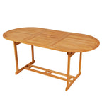 vidaXL 9-tlg. Garten-Essgruppe mit Kissen Massivholz Teak Grau