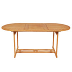 vidaXL 9-tlg. Garten-Essgruppe mit Kissen Massivholz Teak Grau