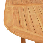 vidaXL 9-tlg. Garten-Essgruppe mit Kissen Massivholz Teak Grau