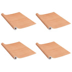 vidaXL Möbelfolien Selbstklebend 2 Stk. Japanische Eiche 500x90 cm PVC