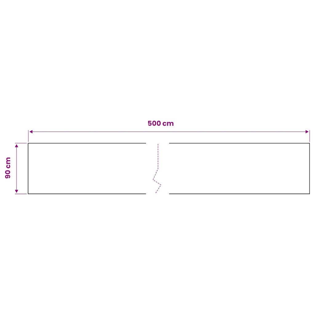 vidaXL Möbelfolien Selbstklebend 2 Stk. Weiß 500x90 cm PVC
