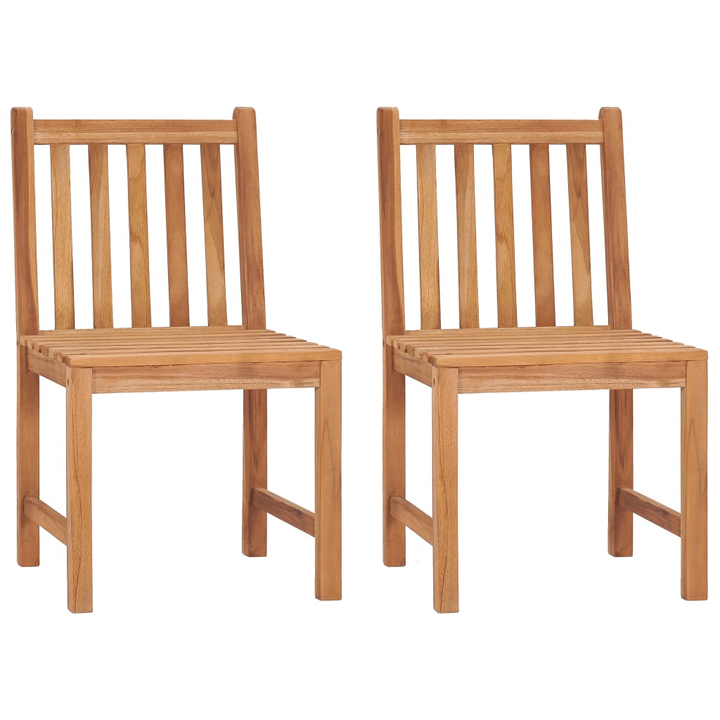 vidaXL 3-teiliges Garten-Ess-Set 80 x 80 cm Massivholz Teak