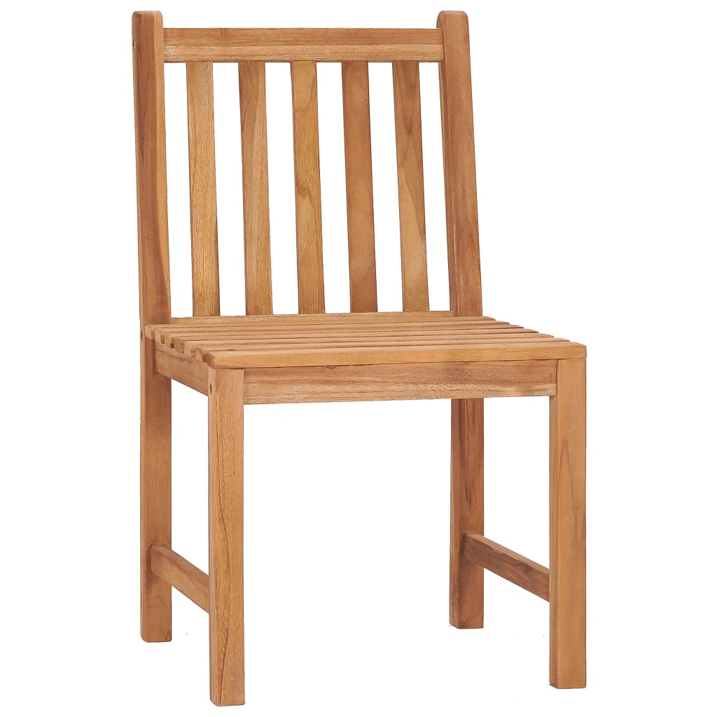vidaXL 3-teiliges Garten-Ess-Set 80 x 80 cm Massivholz Teak