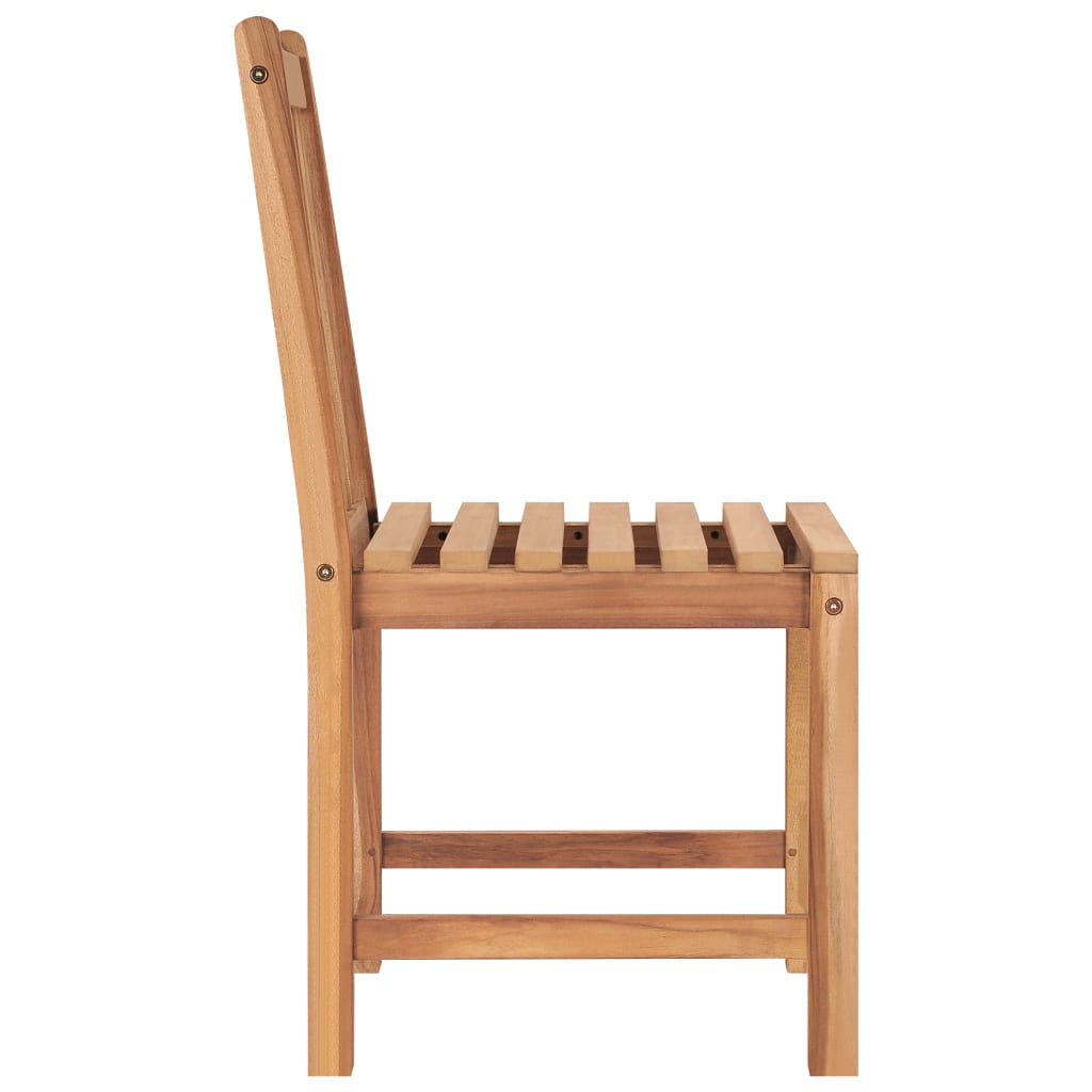 vidaXL 3-teiliges Garten-Ess-Set 80 x 80 cm Massivholz Teak