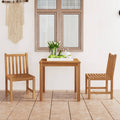 vidaXL 3-teiliges Garten-Ess-Set 80 x 80 cm Massivholz Teak