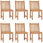 vidaXL 7-teiliges Garten-Ess-Set 120 x 70 cm Massivholz Teak