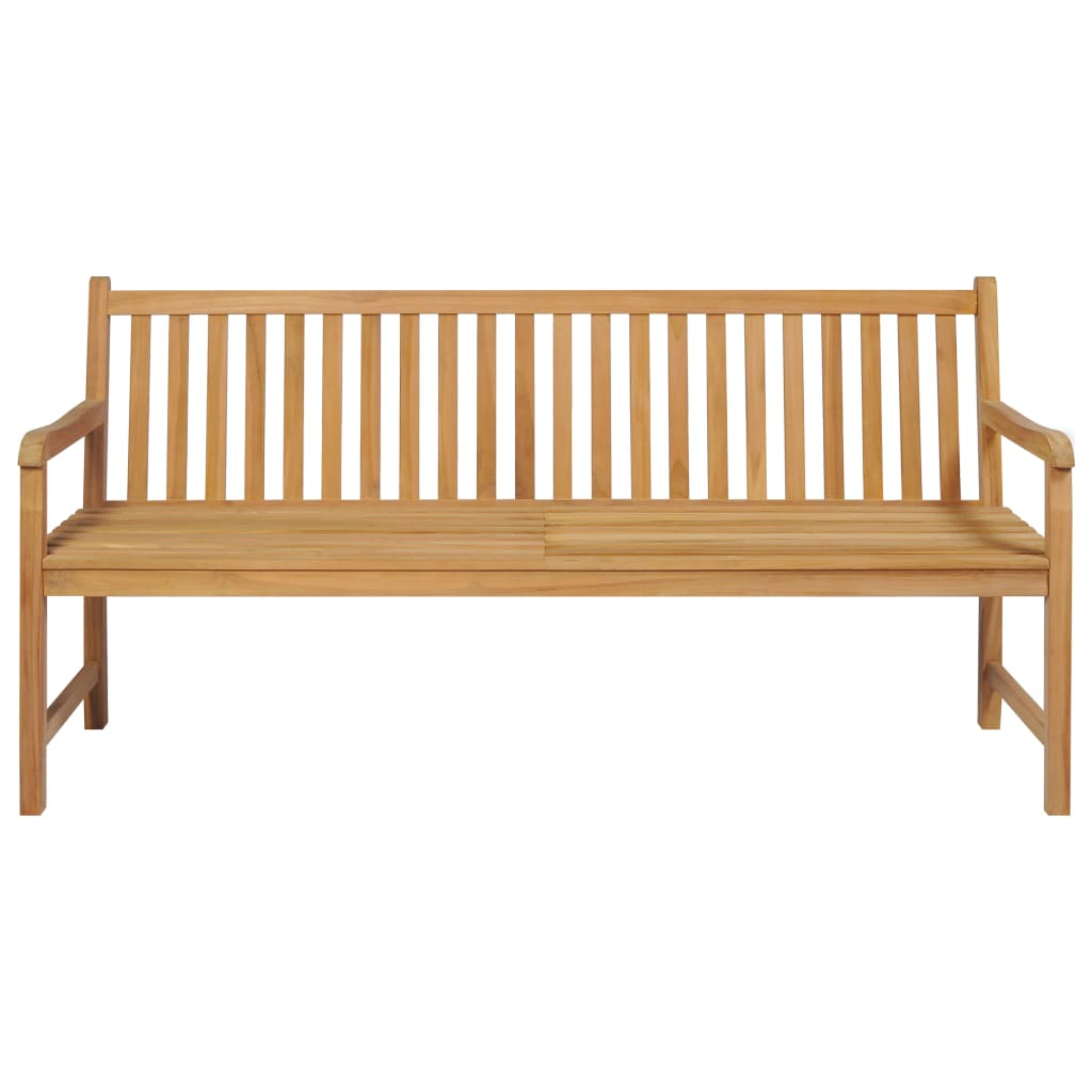 vidaXL Gartenbank 175 cm Massivholz Teak