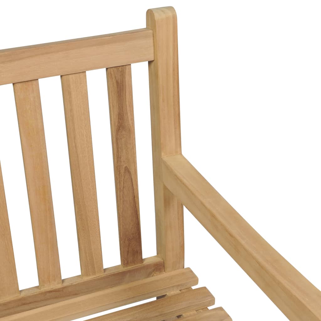 vidaXL Gartenbank 175 cm Massivholz Teak