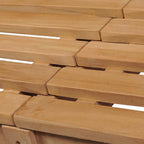 vidaXL Gartenbank 175 cm Massivholz Teak